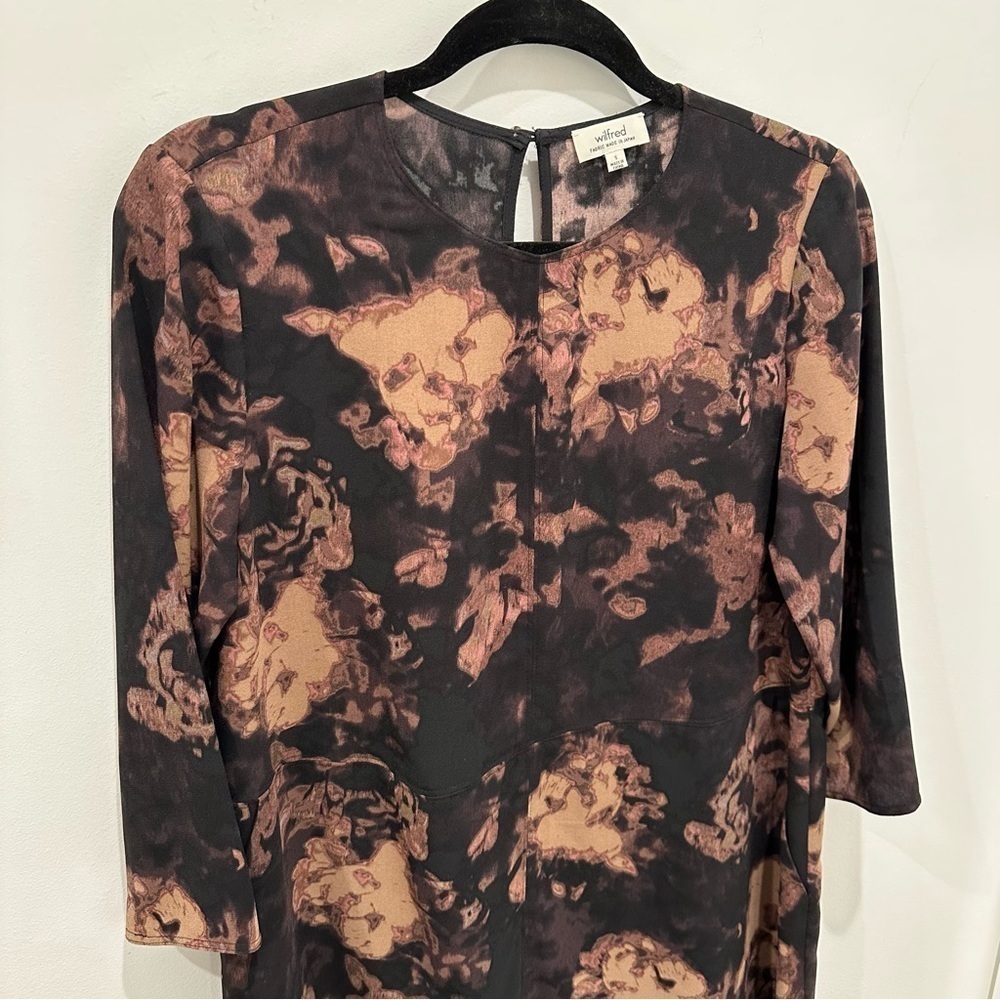 Aritzia Wilfred Myosotis Abstract Floral Dress - Picture 5 of 12